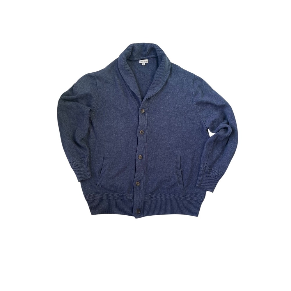 Peter Millar Shawl Collar Cardigan Sweater Knit Button Front XXL‎